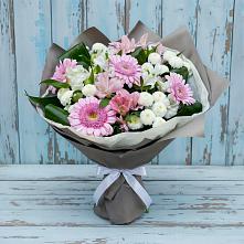 Букет цветов из:  Герберы, Альстромерии и Хризантемы в Сухобезводное
