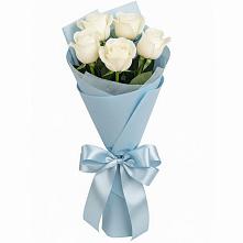 Букет 5 Белых роз Проуд в Сухобезводное
