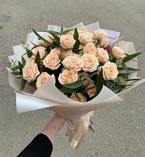 Букет Кремовые розы Латте в Сухобезводное