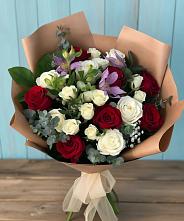 Букет цветов из:  Розы и Альстромерии в Сухобезводное