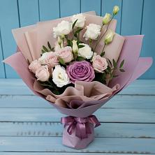 Букет цветов из:  Розы и Лизиантусы в Сухобезводное