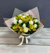 Букет цветов из:  Орхидеи и Розы в Сухобезводное