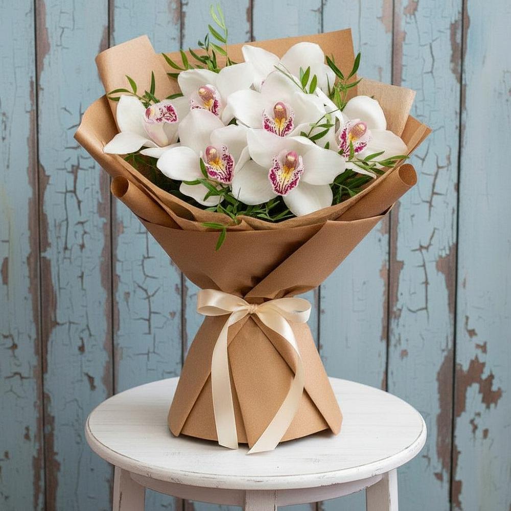 Букет цветов из: Орхидеи и Розы в Сухобезводное