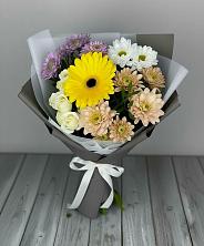 Букет цветов из:  Розы, Герберы и Хризантемы в Сухобезводное