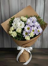 Букет цветов из:  Хризантемы и Розы в Сухобезводное