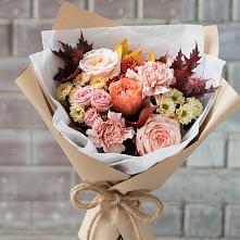 Букет цветов из:  Гвоздики, Хризантемы и Розы в Сухобезводное