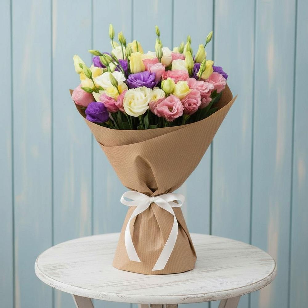 Букет цветов из: Лизиантусы в Сухобезводное