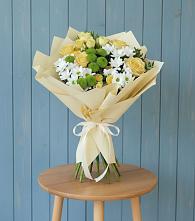 Букет цветов из:  Хризантемы и Розы в Сухобезводное