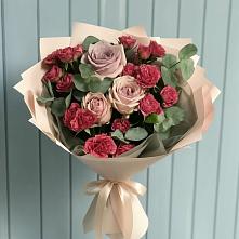 Букет цветов из:  Гвоздики и Розы в Сухобезводное