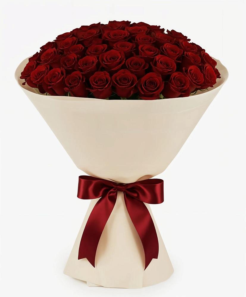 Букет 101 Бордовая роза Блэк Бакарра в Сухобезводное