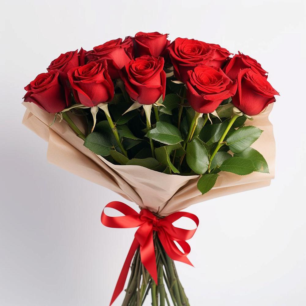 Букет 11 Красных роз Эдлесс Лав в Сухобезводное