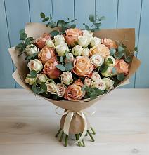 Букет цветов из:  Альстромерии и Розы в Сухобезводное