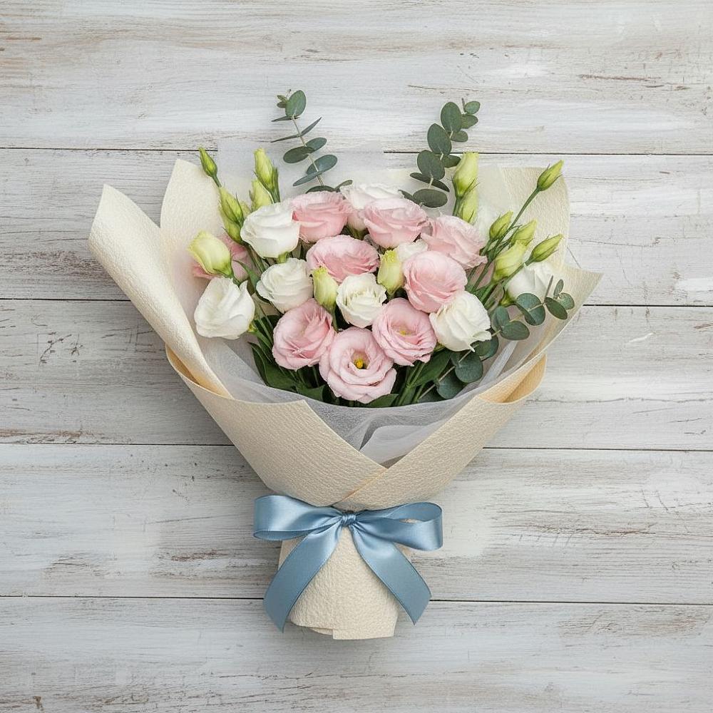 Букет цветов из: Лизиантусы в Сухобезводное